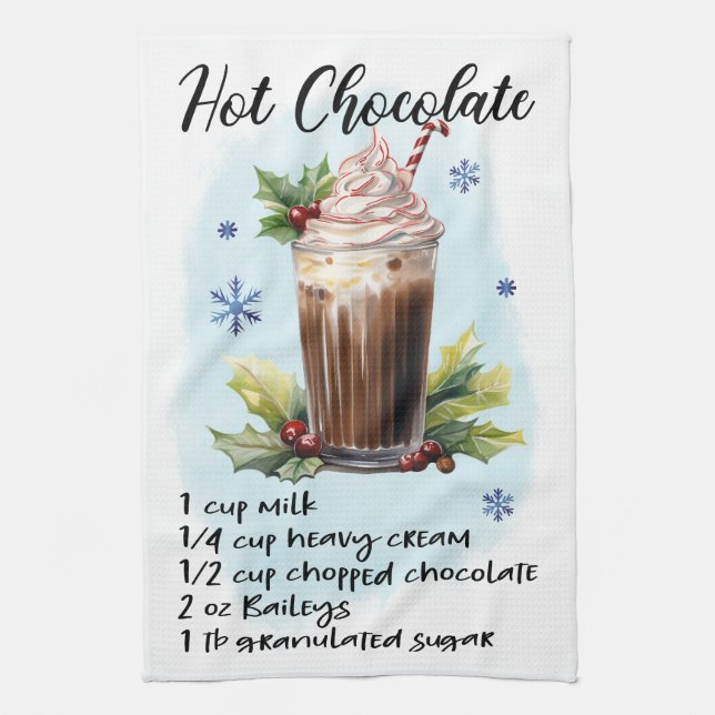 Linge De Cuisine Recette de chocolat chaud Conception de recettes d (Vertical)