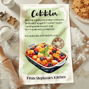 Linge De Cuisine Recette de Cobbler Personnalisée