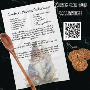 Linge De Cuisine Recette de conservation Noël Gnome Casquette rouge