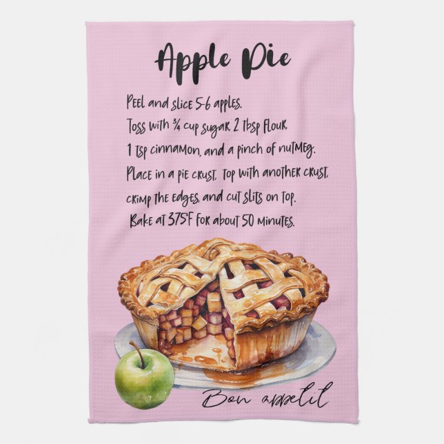 Linge De Cuisine Recette de pâtisserie Apple (Vertical)