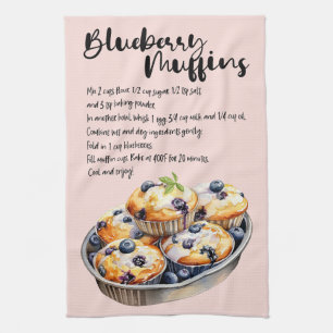 Linge De Cuisine Recette de pâtisserie de muffins bleuets