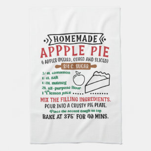 Linge De Cuisine Recette de tarte aux pommes maison festive de Noël