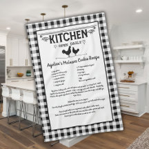 Recette personnalisée Noir Blanc Farmhouse Buffalo