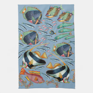 Linge De Cuisine Récif coralien de poissons tropicaux