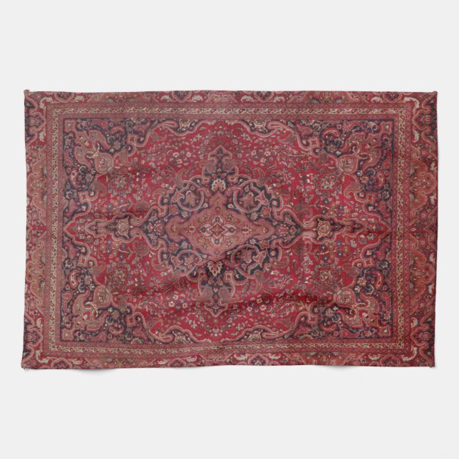 Linge De Cuisine Red Antique Carpet (Horizontal)