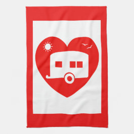 Linge De Cuisine Red Love My Caravan Fun Caravan Cuisine