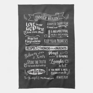 Linge De Cuisine Règles familiales - valeurs chrétiennes pour vivre