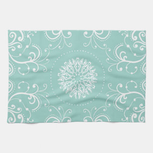 Linge De Cuisine Remous de Seafoam