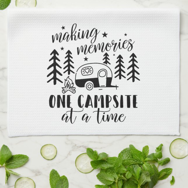 Linge De Cuisine Rendre les souvenirs heureux Camper été amusant (Plié)