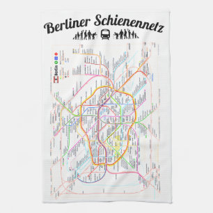 Linge De Cuisine « Réseau ferroviaire de BERLIN chiffon de