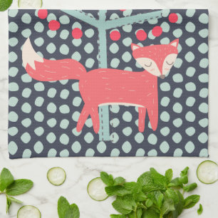 Linge De Cuisine Retro Fox