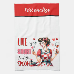 Linge De Cuisine Retro les années 50 Glam Housewoman Drôle Humour s
