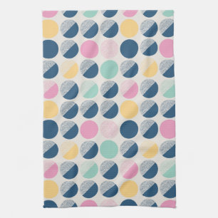 Linge De Cuisine Rétro motif de demi-cercle