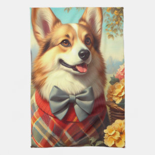 Linge De Cuisine Retro Welsh Corgi Cardigan Peinture