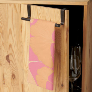 Linge De Cuisine Rêve botanique de pêcher Ginkgo 1