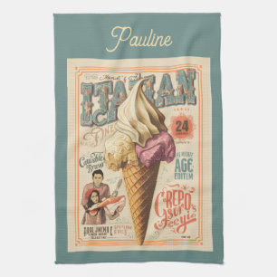 Linge De Cuisine Rêve de glace nostalgique