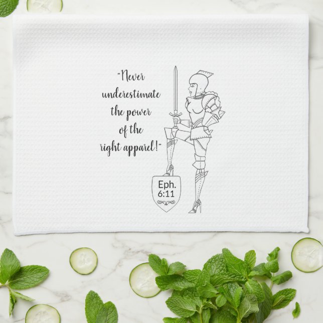 Linge De Cuisine "Revêtir la combinaison complète d'armure"  (Plié)