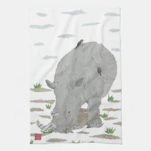 Linge De Cuisine Rhino, Rhinoceros, Afrique, Animaux, Faune