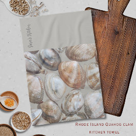 Linge De Cuisine Rhode Island Quahog Clams Coastal Kitchen Towels