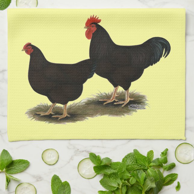 Linge De Cuisine Rhode Island Red Bantams (Plié)