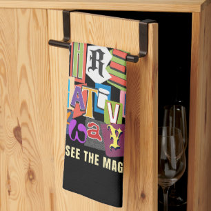 Linge De Cuisine Rire Souvent - Typographie Positive Conception de