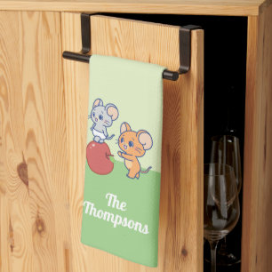 Linge De Cuisine Rollage Anime Tuffy et Jerry Apple