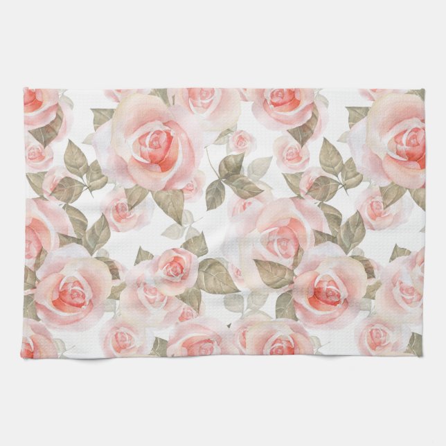 Linge De Cuisine Rose (Horizontal)