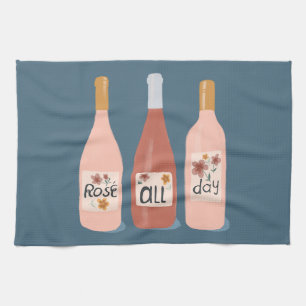 Linge De Cuisine Rose Amateurs de vins toute la journée