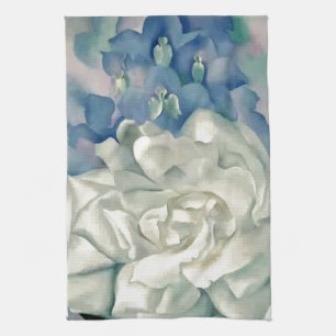 Linge De Cuisine Rose blanc et pied-d'alouette de stupéfaction la