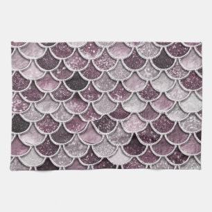 Linge De Cuisine Rose Gold Blush Ombre Parties scintillant Mermaid