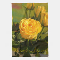 Rose jaune personnalisé