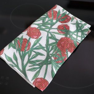 Linge De Cuisine Rose Motif Rose Motif Floral Art Flowers