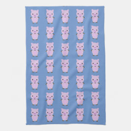 Linge De Cuisine Rose Piggy