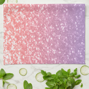 Linge De Cuisine Rose rose violet lavande faux pétille parties scin