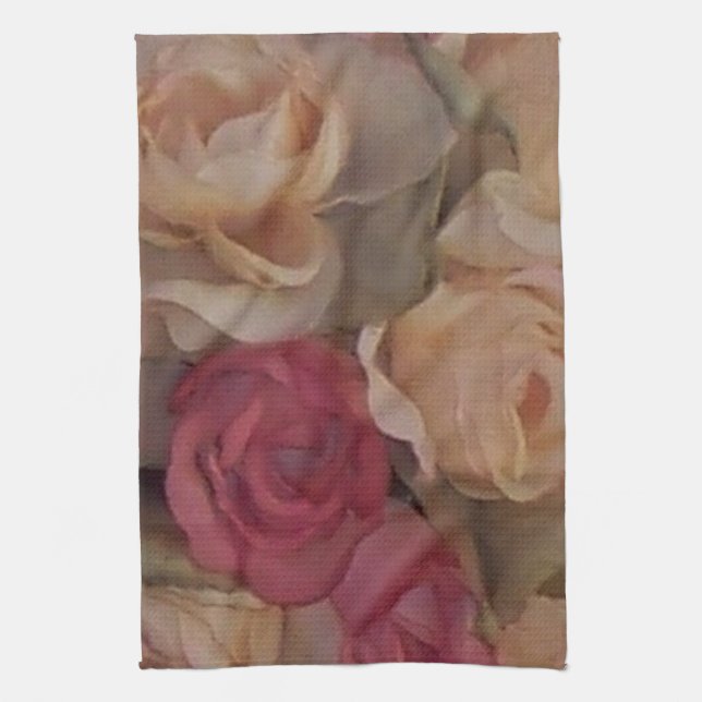 Linge De Cuisine Roses (Vertical)
