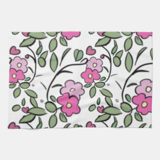 Linge De Cuisine Roses Floraux