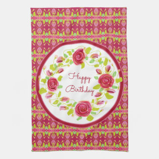 Linge De Cuisine Roses Roses Roses Et Motifs