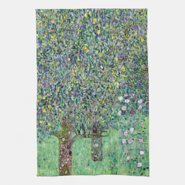 Linge De Cuisine Rosiers Sous Les Arbres, Gustav Klimt (Vertical)