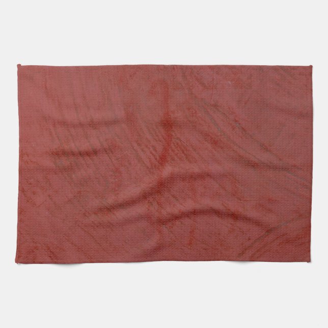 Linge De Cuisine Rouge Uni (Horizontal)