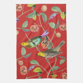 Linge De Cuisine Rouge vintage