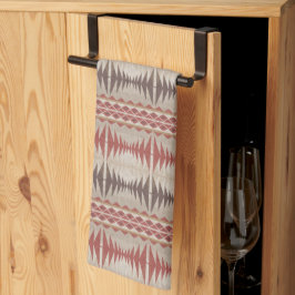 Linge De Cuisine Rouille Rouge Taupe Beige Dark Brown Tribal Art