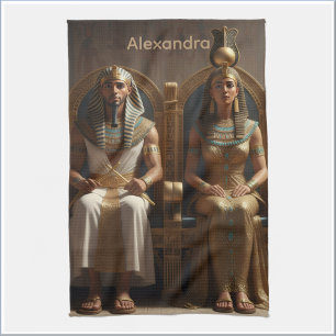 Linge De Cuisine Royauté de l'Égypte antique Roi & Reine