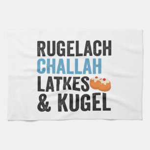 Linge De Cuisine Rugelach Challah Latke & Sphère Funny Hanukkah Foo