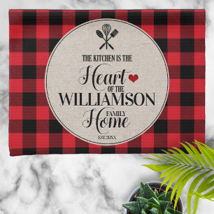 Linge De Cuisine Rustic Country Kitchen Nom de famille