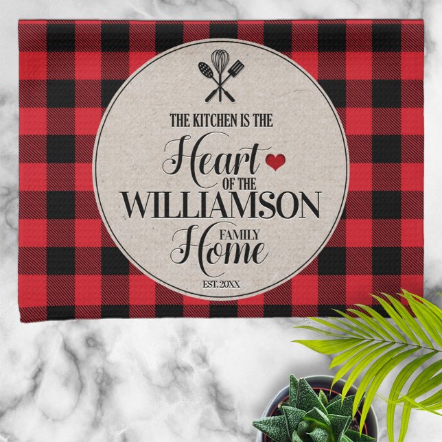 Linge De Cuisine Rustic Country Kitchen Nom de famille (Créateur téléchargé)