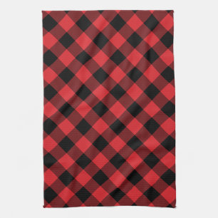 Linge De Cuisine Rustic Red and Black Buffalo Plaid