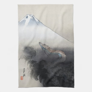 Linge De Cuisine Ryu Shoten : Dragon éblouissant sur Fuji, Japon