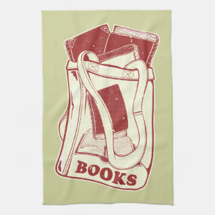Linge De Cuisine Sac de livres que j'aime lire