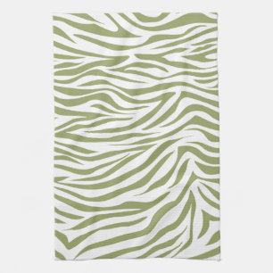 Linge De Cuisine Safari vert Zebra