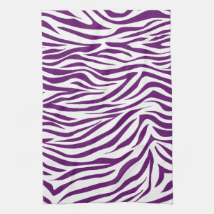 Linge De Cuisine Safari Zèbre de Violette Africaine